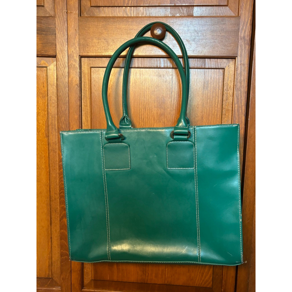 Wilsons Leather All-in-One Tote Satchel Shoulder Bag Structured Emerald Green
OS - Picture 4 of 12